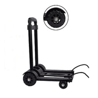 CarryFlex Folding Portable Hand Truck with 2 or 4 Wheels and Adjustable Drawbar 