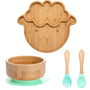 Kindergeschirr-Set mit Saugnapf - EcoFeast