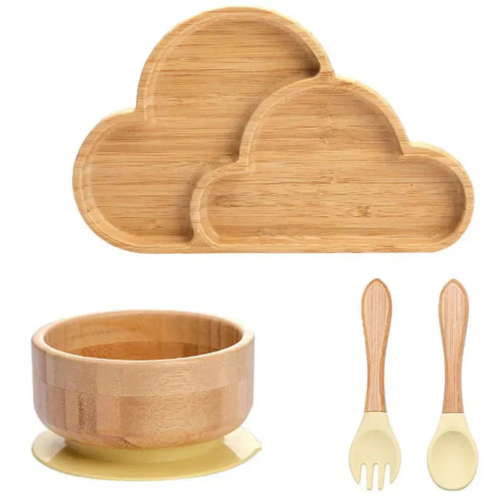 Kindergeschirr-Set mit Saugnapf - EcoFeast