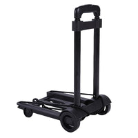 CarryFlex Folding Portable Hand Truck with 2 or 4 Wheels and Adjustable Drawbar 