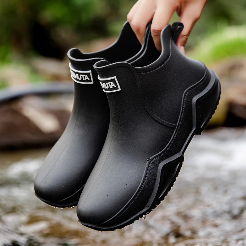 Dames regenlaarzen halfhoog & waterdicht met antislipzool – Nivara