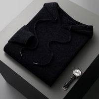 Herren-Hoodie aus Merinowolle – Cassiano
