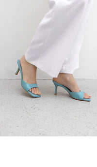 Open hak-mules voor dames - Mirella