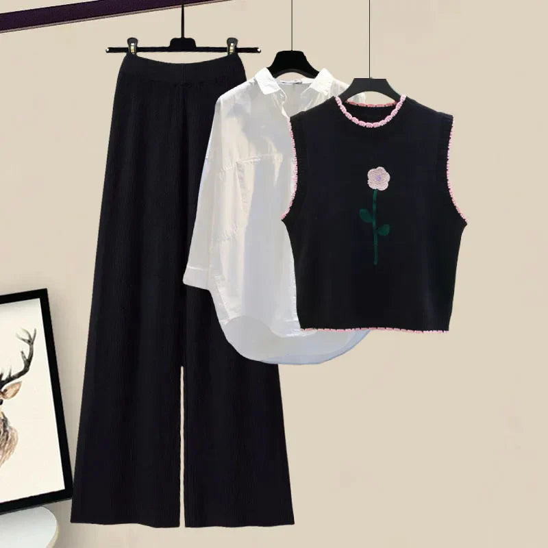 Dreiteiliges Damen-Winteroutfit-Set mit Spencer – Marisa