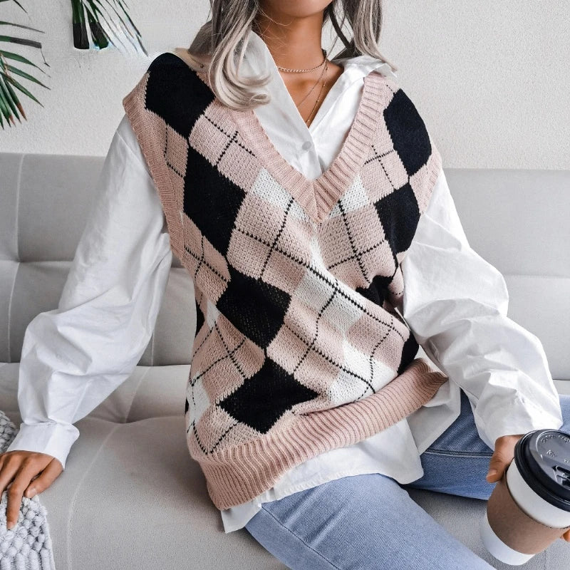 Karierter Damen-Spencer – Yara