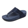Bequeme Damen-Plateau-Pantoletten mit Strass – Geneva