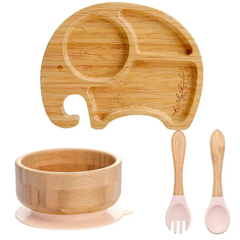 Kindergeschirr-Set mit Saugnapf - EcoFeast