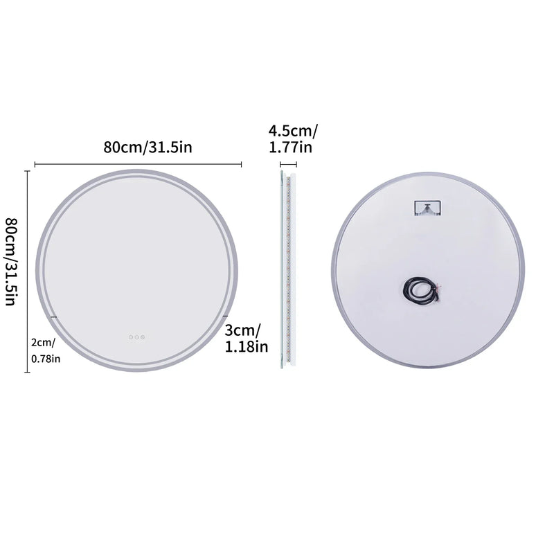 Beleuchteter runder Badezimmerspiegel - LumiMirror