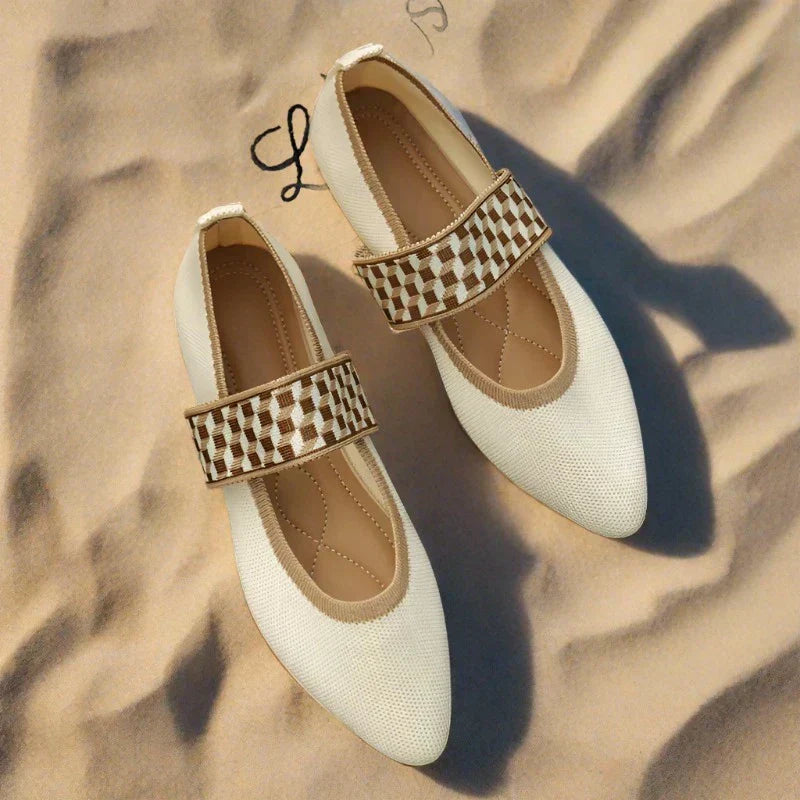Stilvolle Damen-Sommerschuhe mit spitzer Spitze - Lina