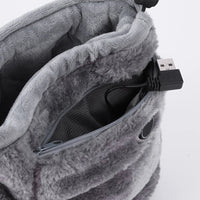 Elektrische USB-slof met pluche voering – WarmFeet