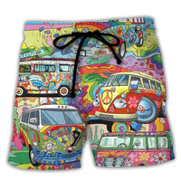 Herren-Badeshorts mit Graffiti-Print – NovaBay