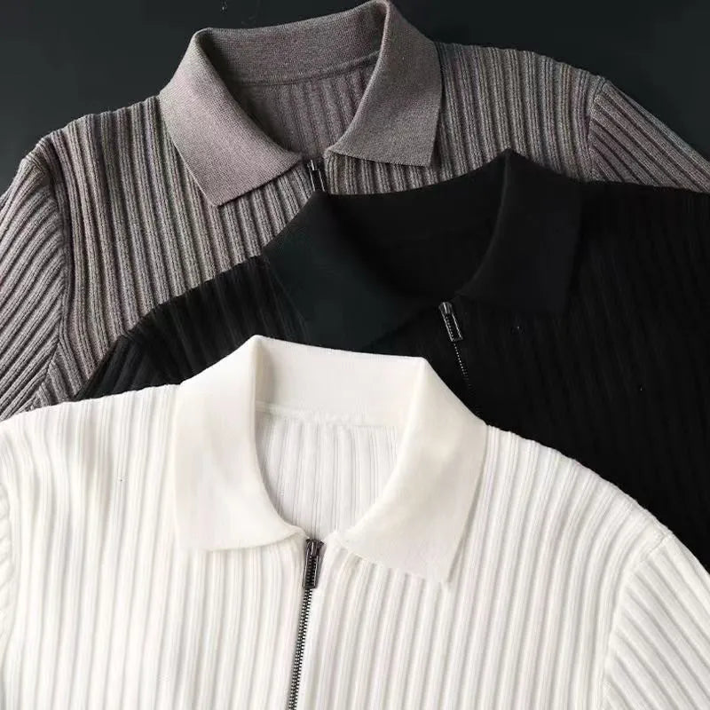 Herren Merino Rollkragenpullover mit Reißverschluss - Ethan