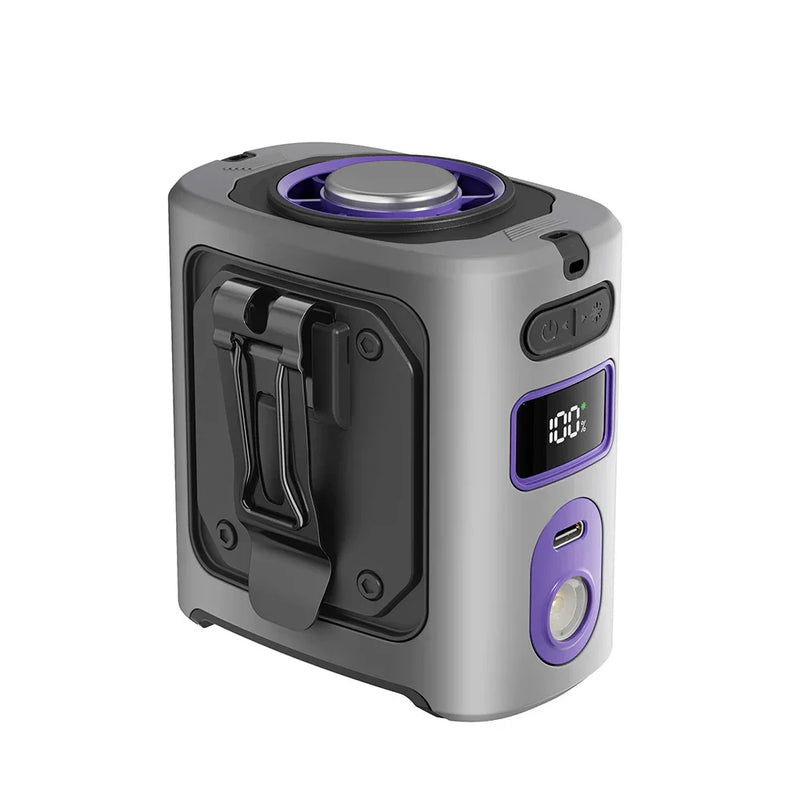 8000mAh Portable Cooling Hip Fan with Power Bank &amp; LED Light – FrostBreeze
