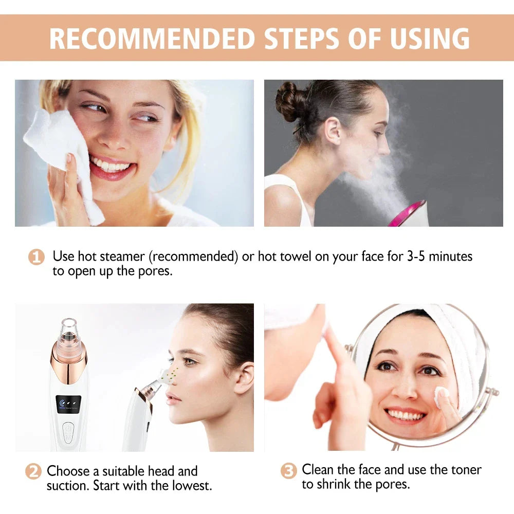 Elektrischer Mitesserentferner und Gesichtsreiniger - ClearSkin Pro