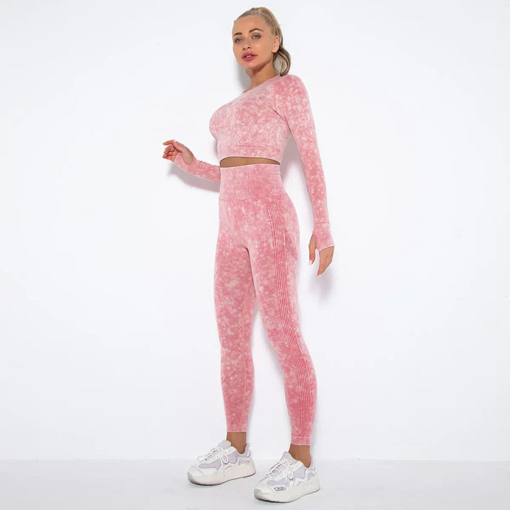 Nahtloses Damen Yoga Set mit Cropped Top - Nova