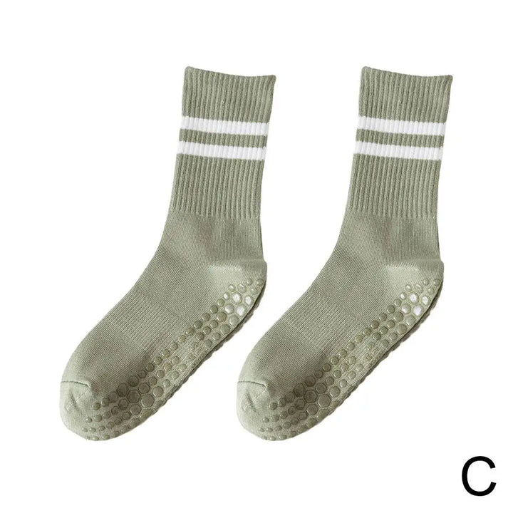 Rutschfeste Mid-Tube-Sportsocken für Fitness und Yoga - GripFit