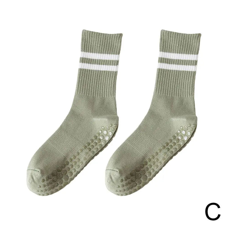 Rutschfeste Mid-Tube-Sportsocken für Fitness und Yoga - GripFit
