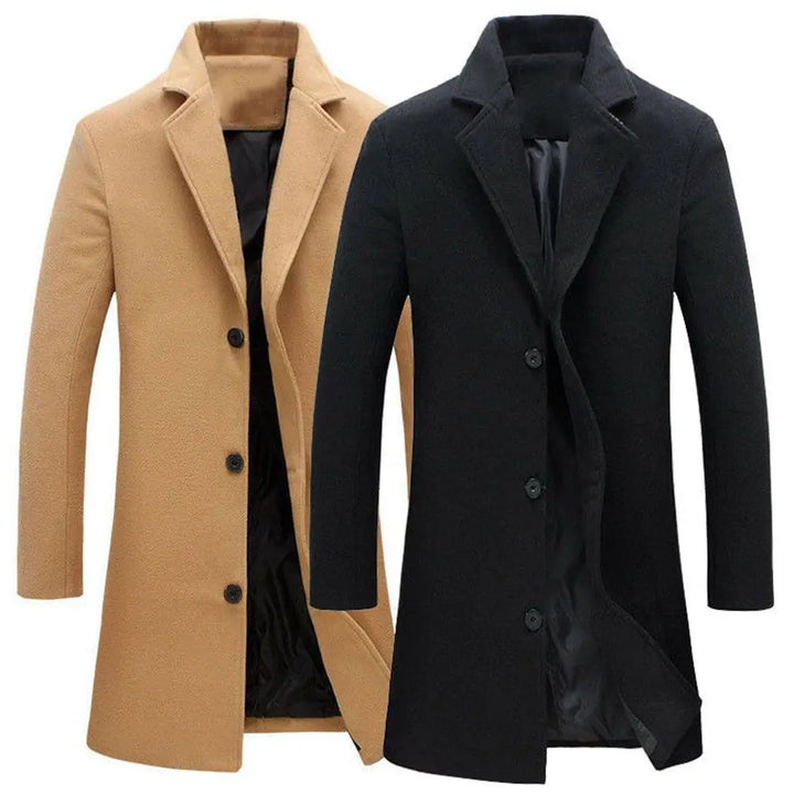 Wollmantel für Herren für Herbst und Winter - Tomas