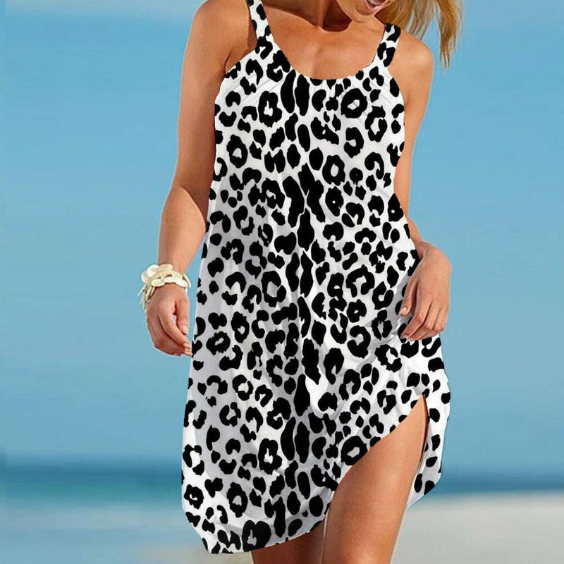 Airy Leopard Print Summer Dress – Noa