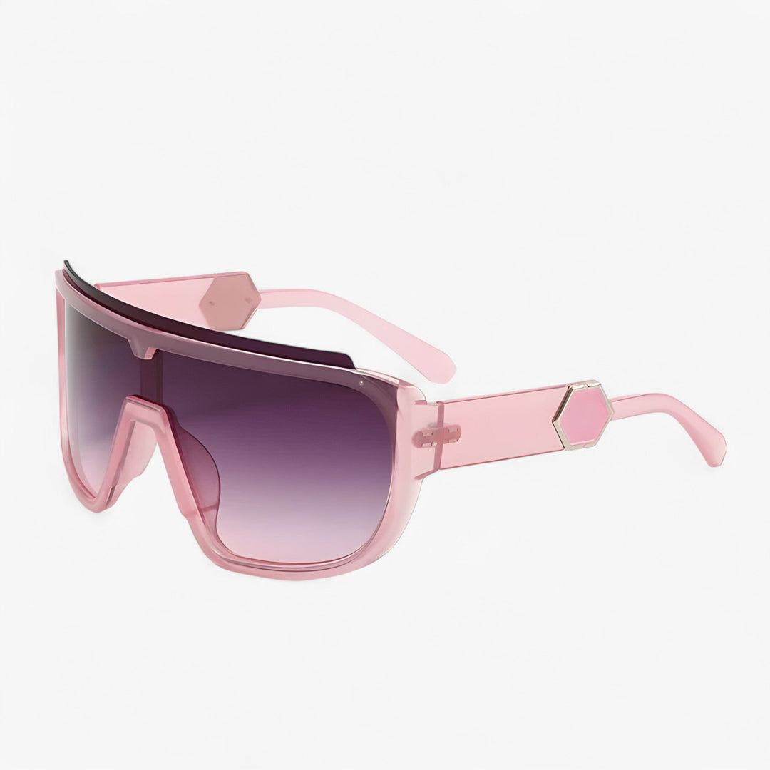 Oversized Monoblock Wraparound Sunglasses – Auron