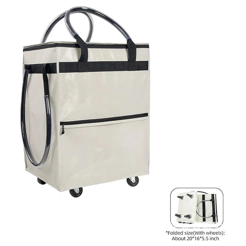 Herbruikbare Winkelzak met Wielen – Rollex – (Grote Capaciteit)