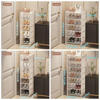Space-saving metal shoe rack with 6 or 8 layers – Liora