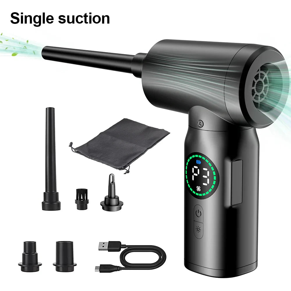 2-in-1 Tragbarer Druckluftstaubsauger und Bläser mit LED-Licht (7500mAh) - AirMaster