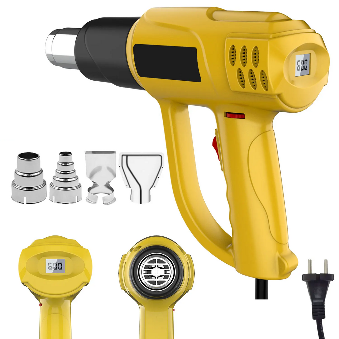2000W Industrial Electric Heat Gun with Digital LCD Display Adjustable Temperature – ProTherm