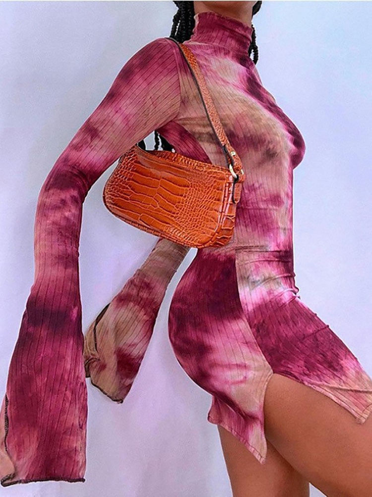 Beatrice Kleid | Mit fröhlichem Tie-Dye Muster
