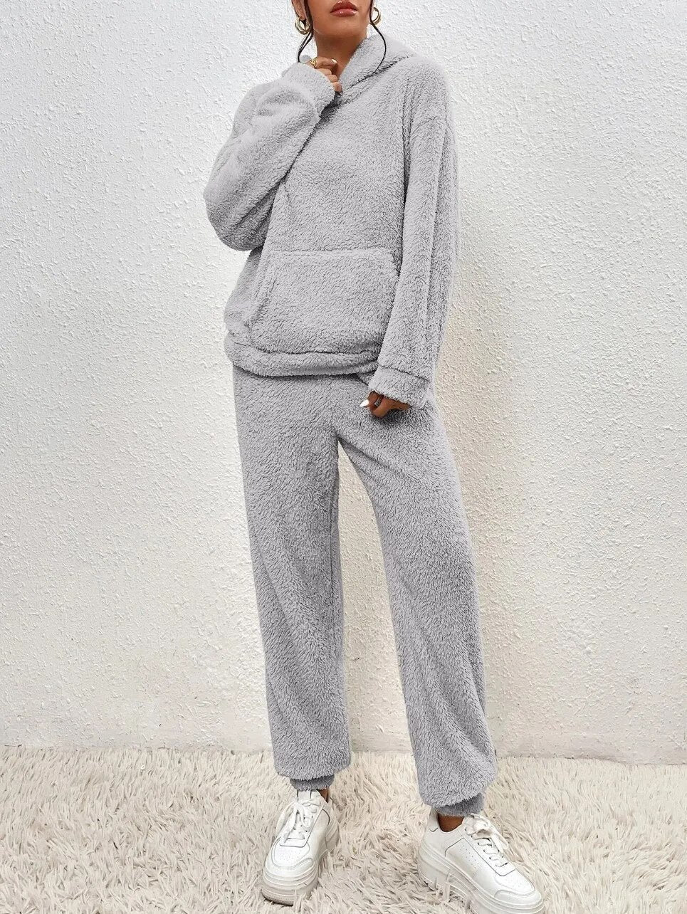 Ultra-Comfortable Teddy Onesie with Hood - Lana