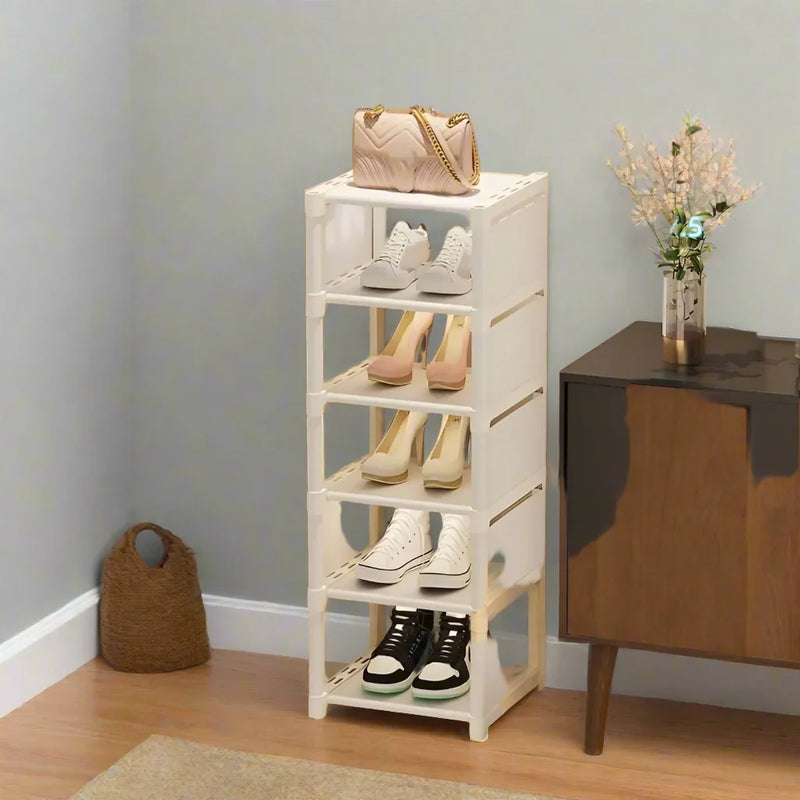 Space-saving metal shoe rack with 6 or 8 layers – Liora