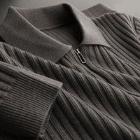 Herren Merino Rollkragenpullover mit Reißverschluss - Ethan