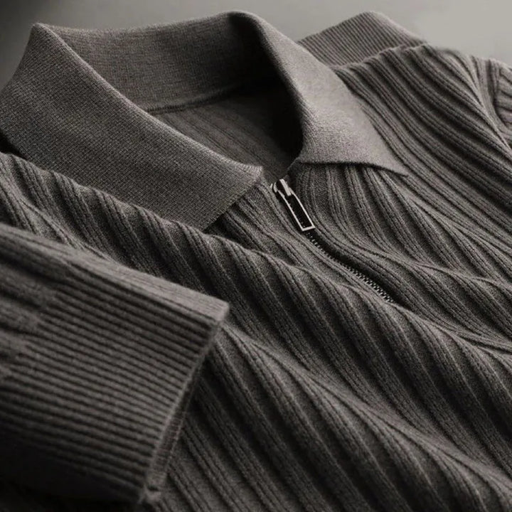 Herren Merino Rollkragenpullover mit Reißverschluss - Ethan