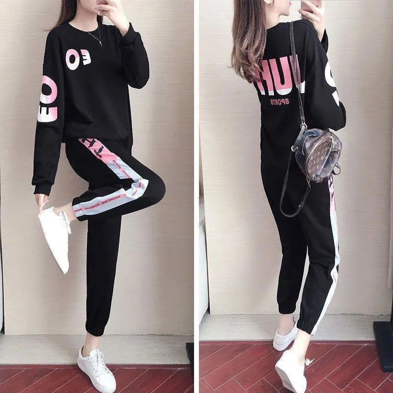 Tweedelig Dames Trainingspak met Sweater en Broek – Leona