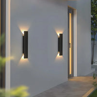 Noir Weatherproof LED Outdoor Wall Light, Aluminum, 18W 6