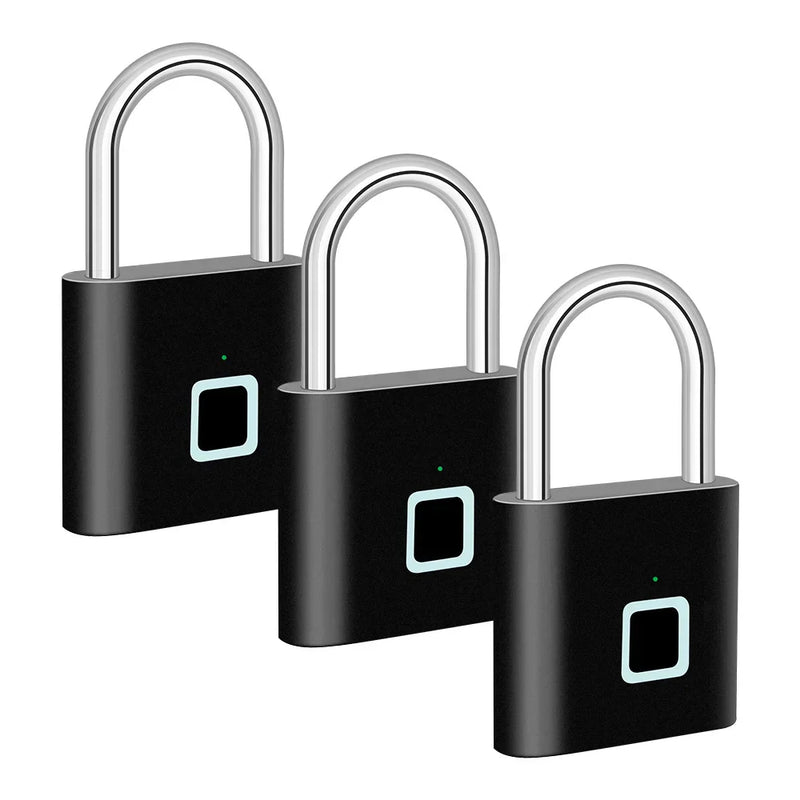 Intelligentes Fingerabdruck-Vorhängeschloss mit USB-Aufladung & wasserdichtem Design – Titan