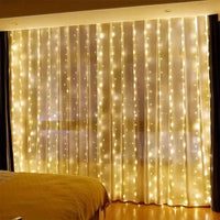 USB LED Curtain String Lights with Remote Control 8