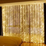 USB LED Curtain String Lights with Remote Control 8