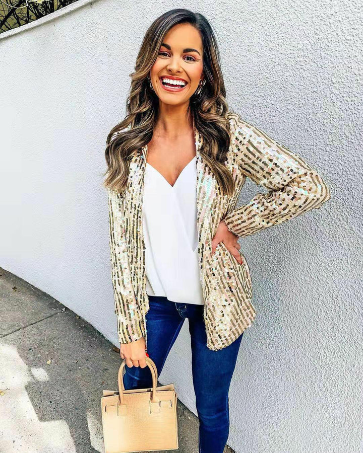 Linn Glitter Blazer | The must-have for upcoming holidays
