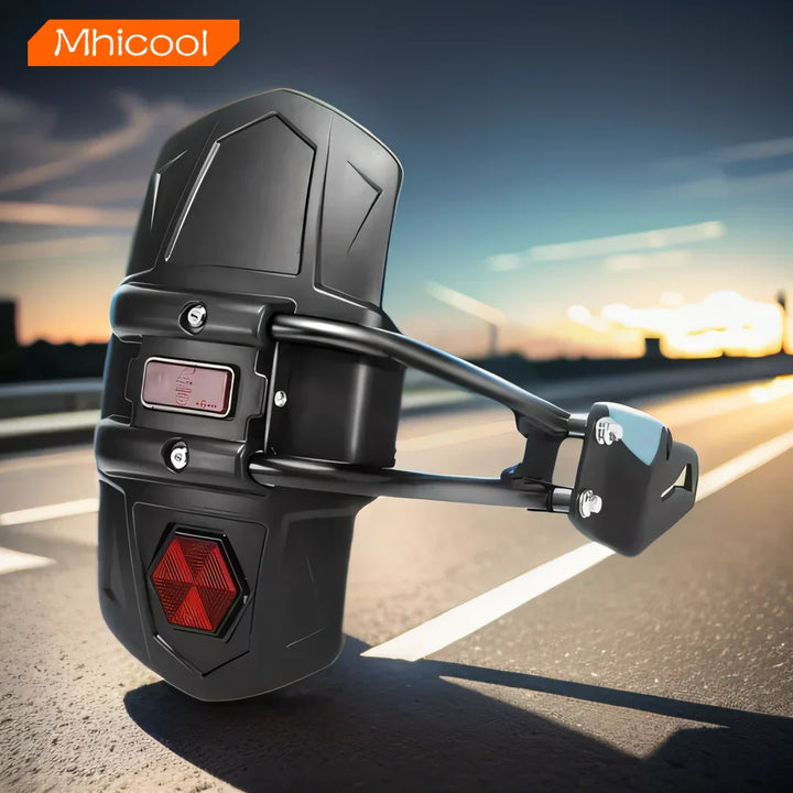 Universeller Motorrad-Hinterradkotflügel mit Reflektor – RoadGuard