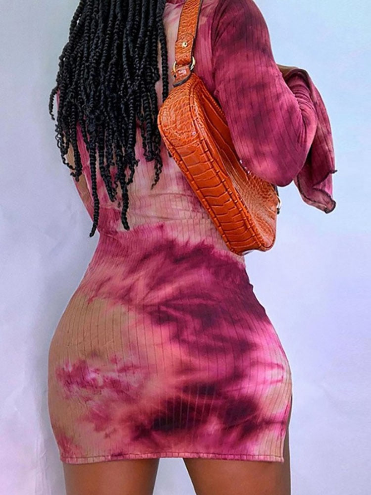Beatrice Kleid | Mit fröhlichem Tie-Dye Muster