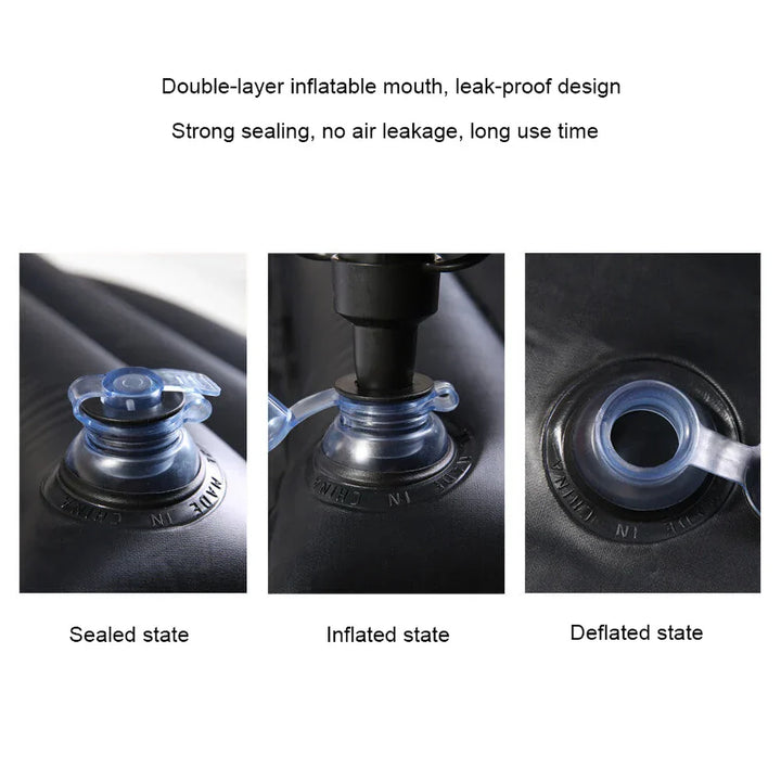 Aufblasbare Auto-Reisematratze mit Kissen & Reparaturset - RoadRest