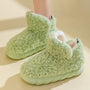 Warme Damenhausschuhe aus Baumwolle und Plüsch - CozySteps