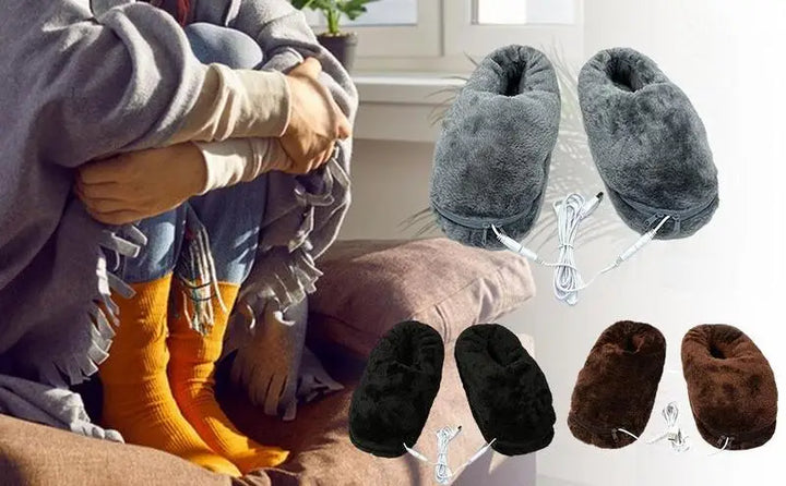 USB-Verwarmde Winter Pantoffels – HeatSwift