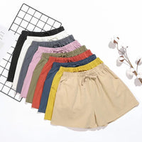 Luftige Damen-Leinen-Shorts mit Hoher Taille und Sportlicher Passform – Fenja