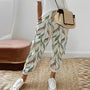Boho-Damenhose mit Blattmuster – Selina