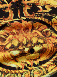 Expressive men's summer shirt with baroque pattern & lion motif – Dante