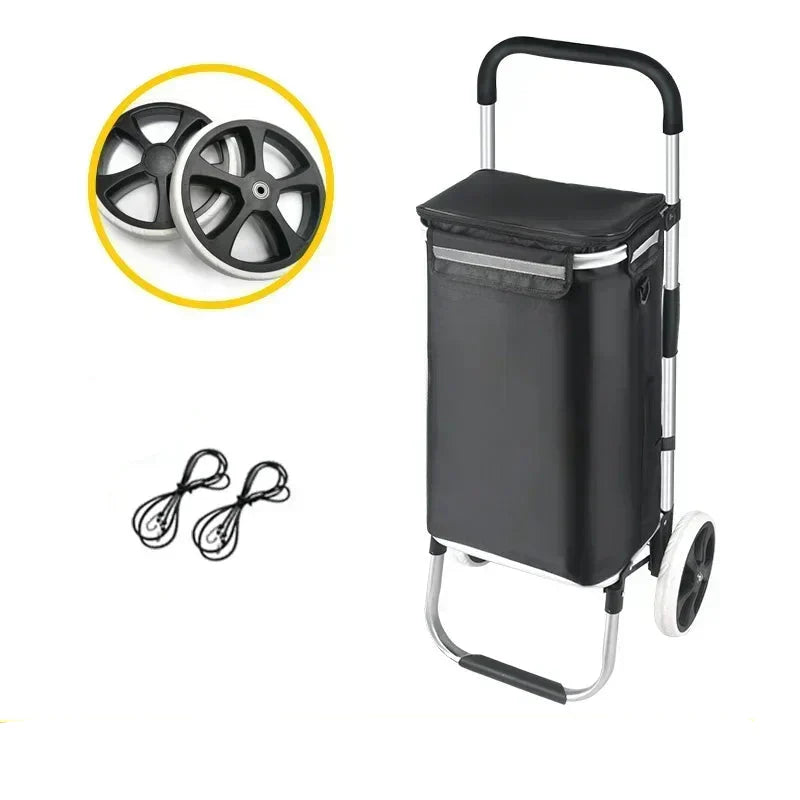 Large Capacity &amp; Waterproof Folding Shopping Cart – Movaro 