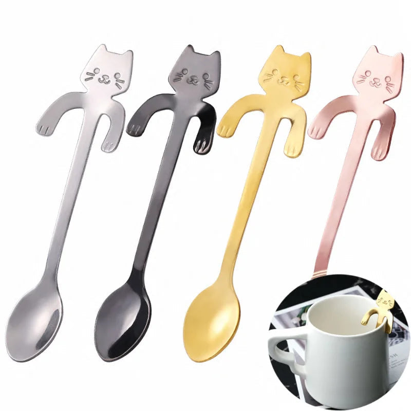 Mini Cat Spoon made of Stainless Steel - Whiskra