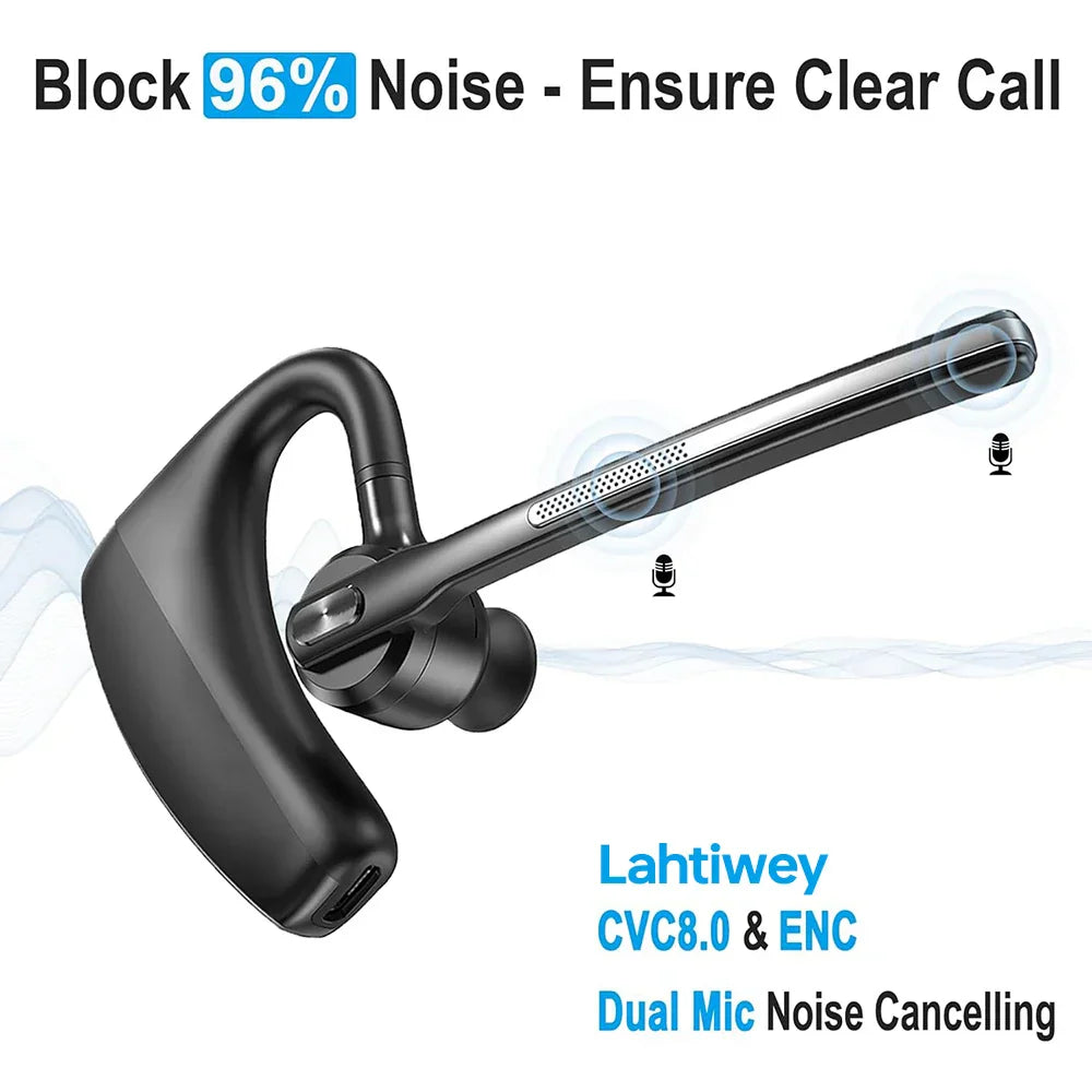 Ruisonderdrukkende Bluetooth-headset met dubbele microfoons – Orivo